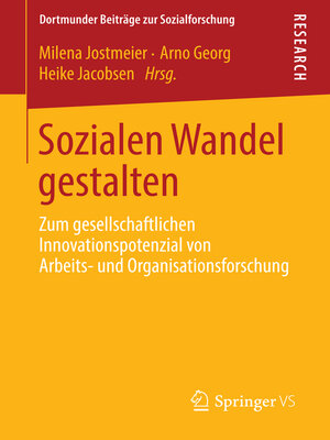 cover image of Sozialen Wandel gestalten